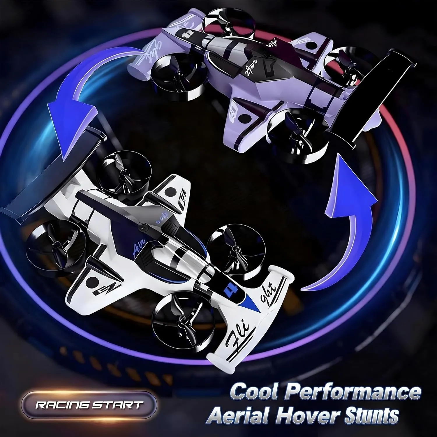 RC Drone Flying Toy Remote Control Drone Toy Flying Car Vehicle 2-in-1 Flying Car - Bild 6