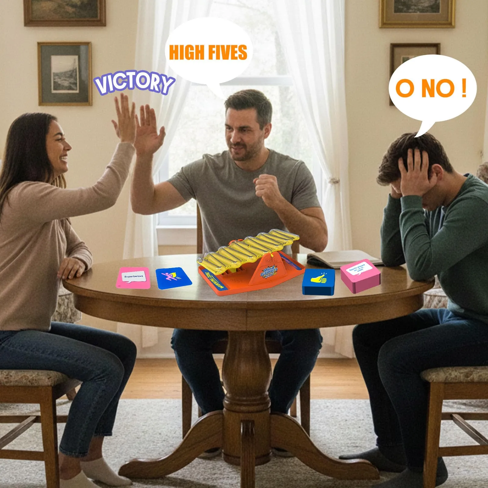 Juego nocturno familiar de ritmo rápido, balancín de mármol, balancín, juego de mesa de plástico con inclinación y grito - Imagen 6