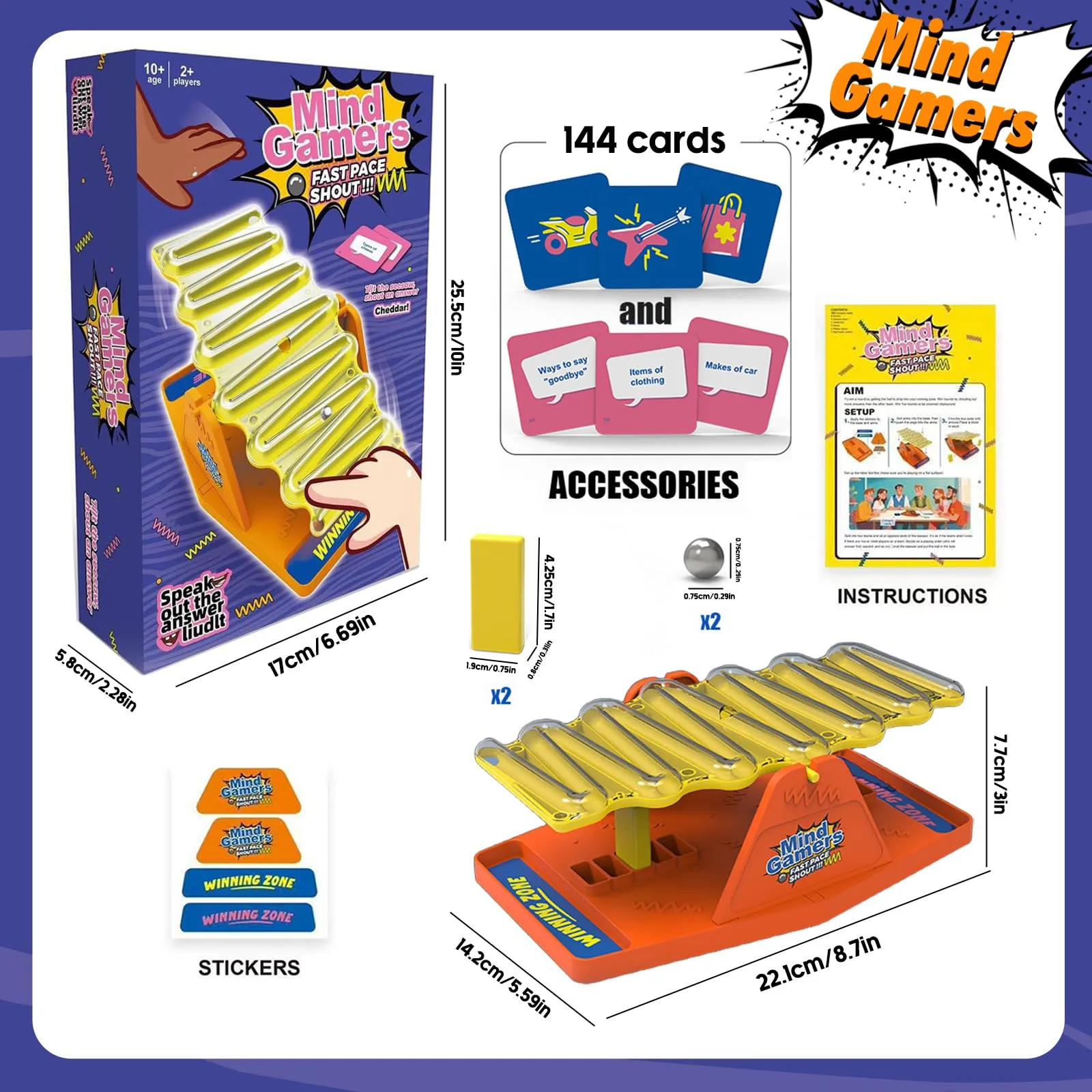 Juego nocturno familiar de ritmo rápido, balancín de mármol, balancín, juego de mesa de plástico con inclinación y grito - Imagen 5