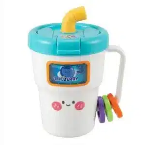 Juguete sonajero para bebé con taza de jugo