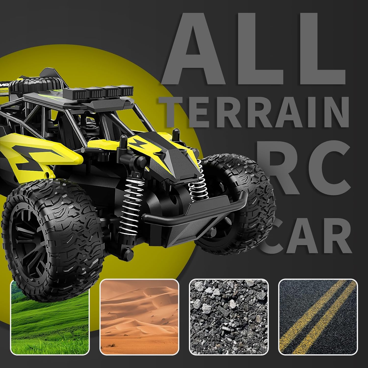 Professional 24G High Speed Off Road 1:18 Scale Four Wheel Climber Light Radio Remote Control 1:18 Off Road RC Car - Bild 7