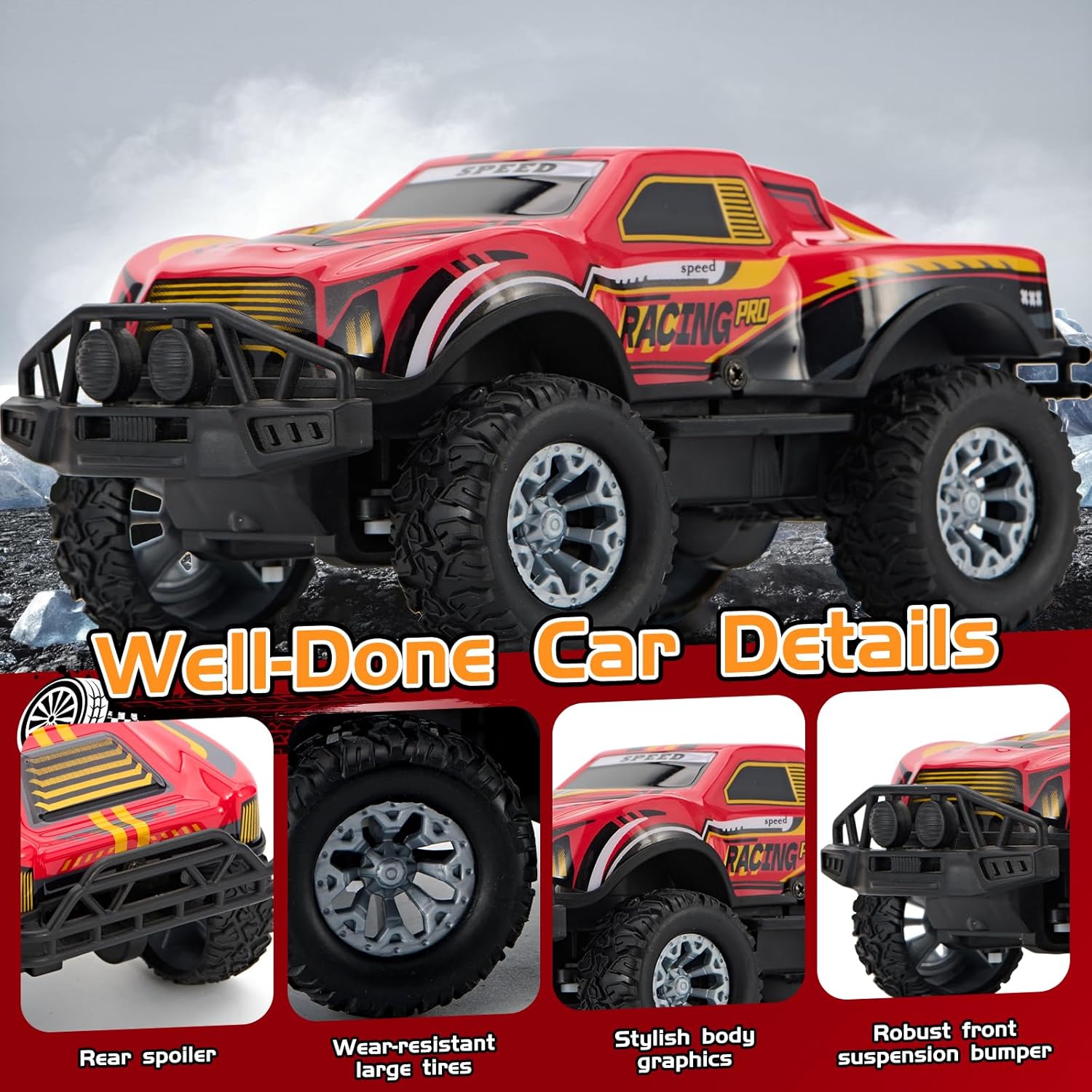 Atacado 2,4 GHz 1:20 Cool Indoor Outdoor With Bright LED Lights Kids Toys Gift Remote Control Off Road Vehicle RC Car - Imagem 6
