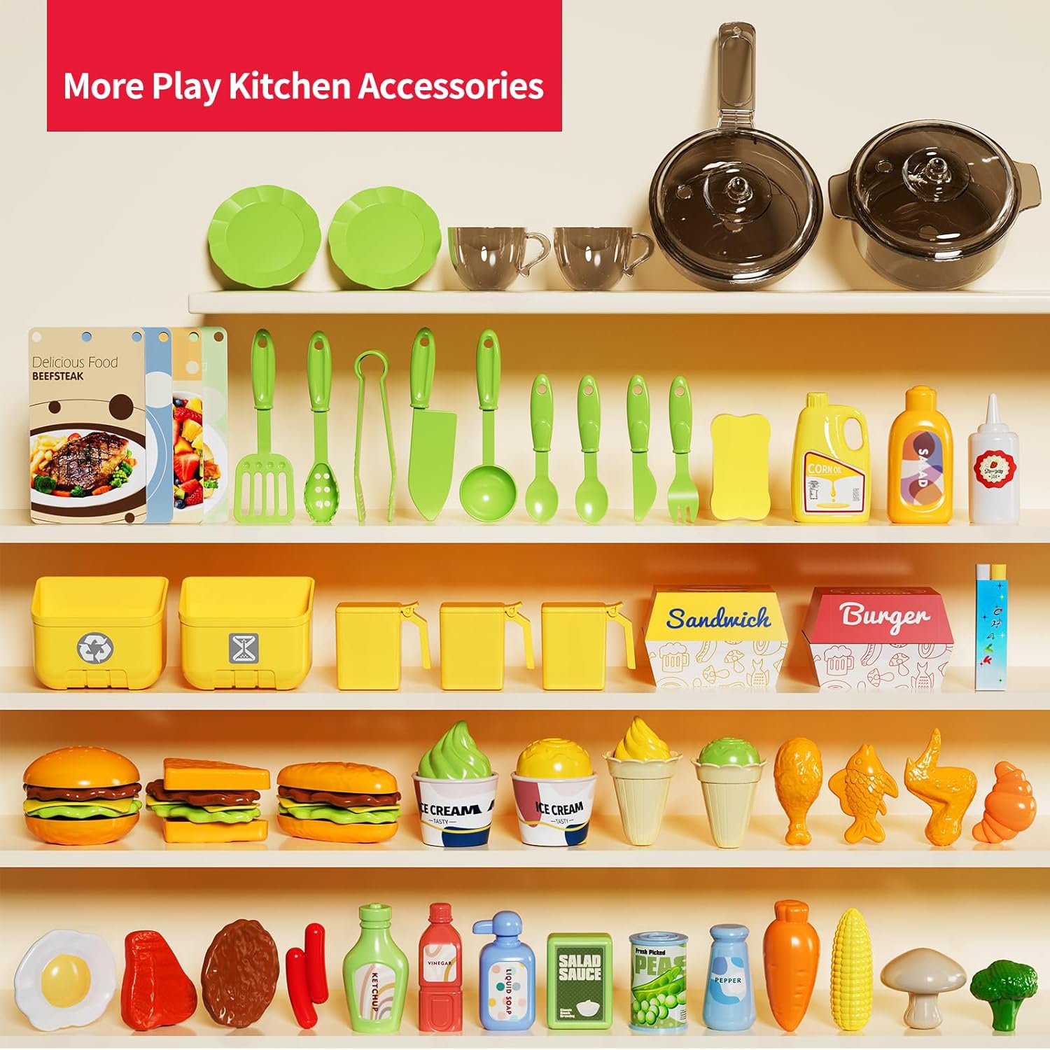 82Vajilla de simulación CM, cocina familiar, rociador de agua, luces de vapor, fregadero con sonido, juguete de cocina para niños pequeños - Imagen 2