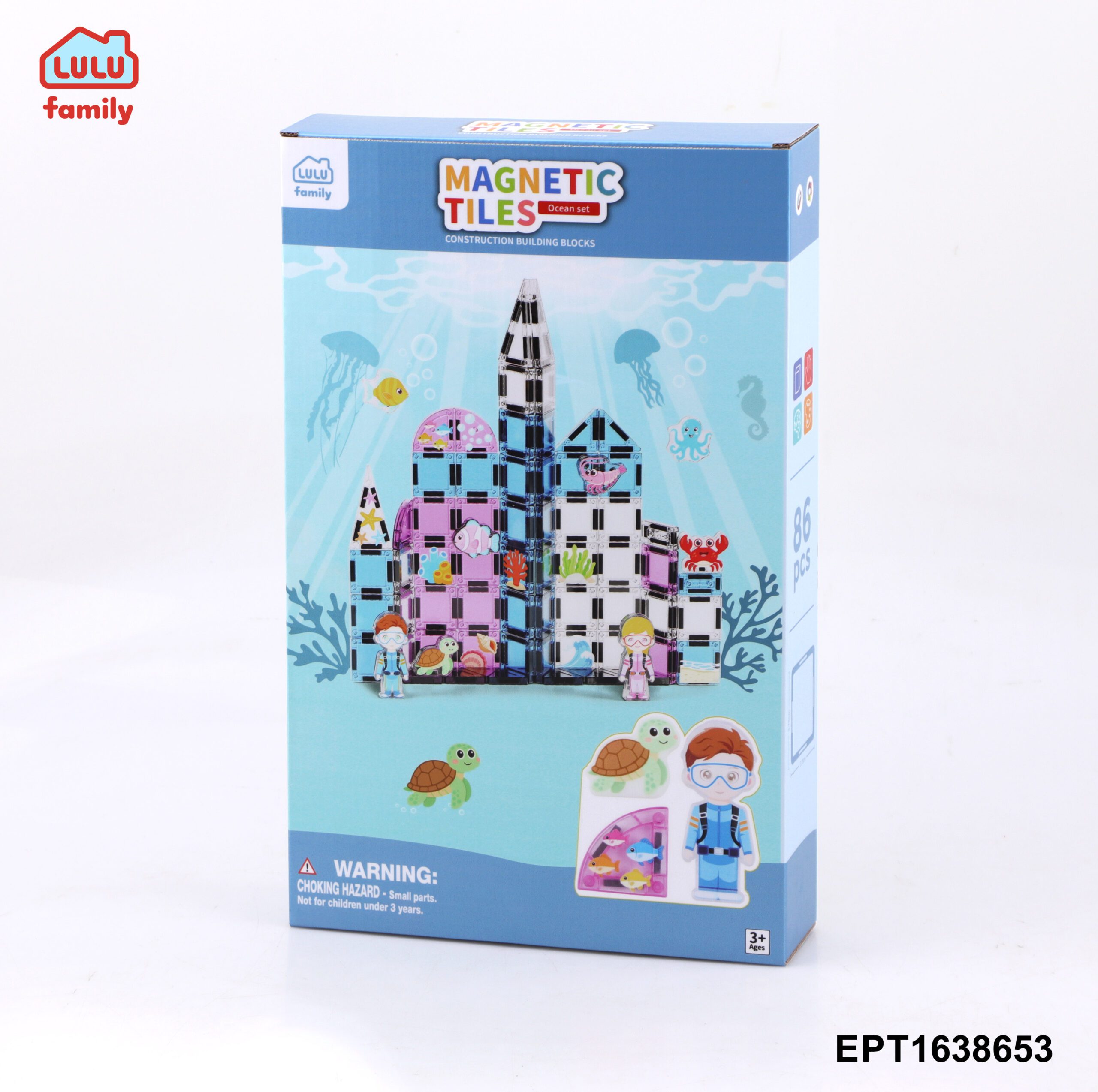 2026 Quantidade mínima de chegada nova 1 Dropshipping Wholesale Creative Kids Educational Construction Blocks Magnetic Tiles Set - Imagem 7