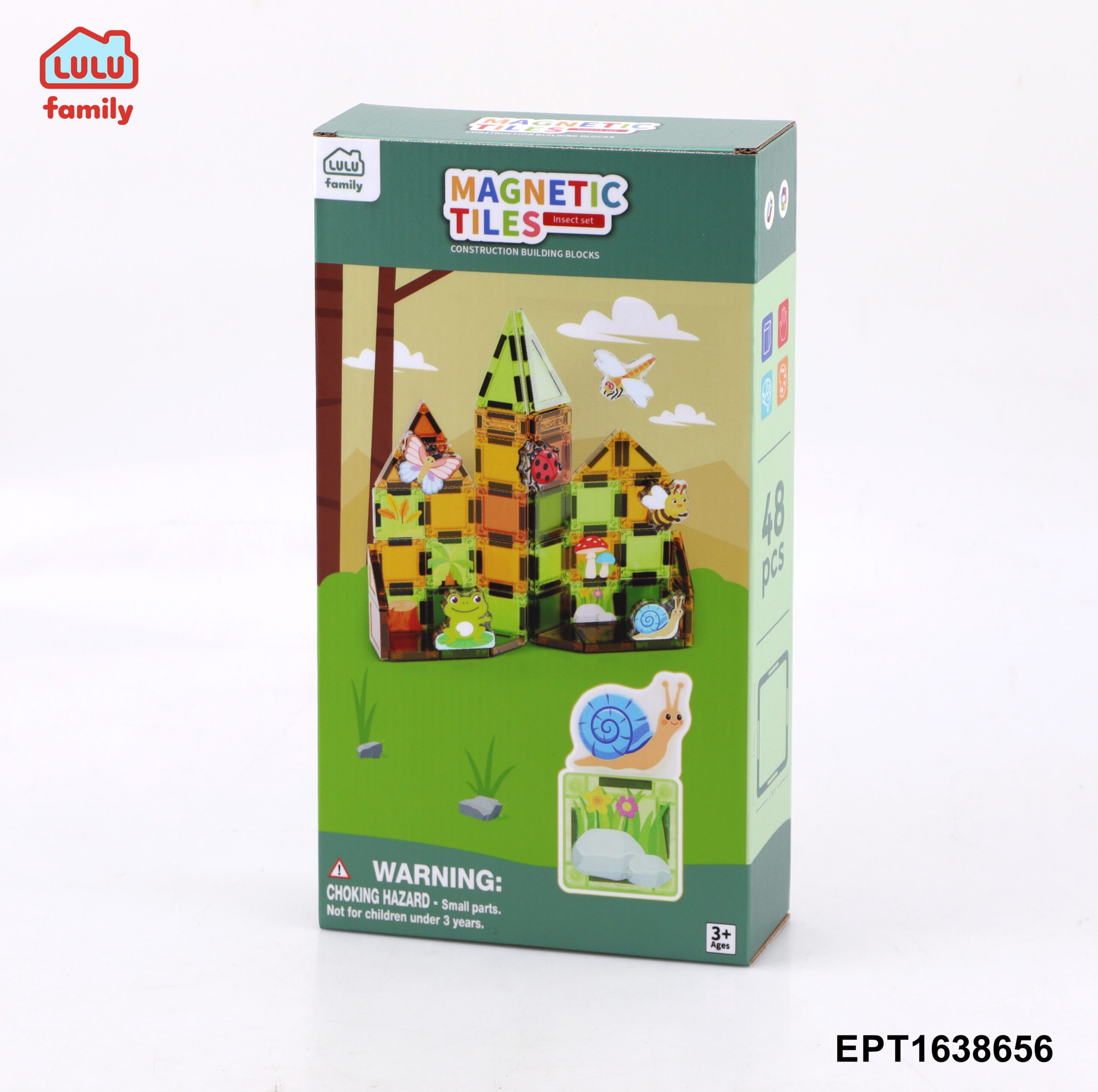2026 Quantidade mínima de chegada nova 1 Dropshipping Wholesale Creative Kids Educational Construction Blocks Magnetic Tiles Set - Imagem 4