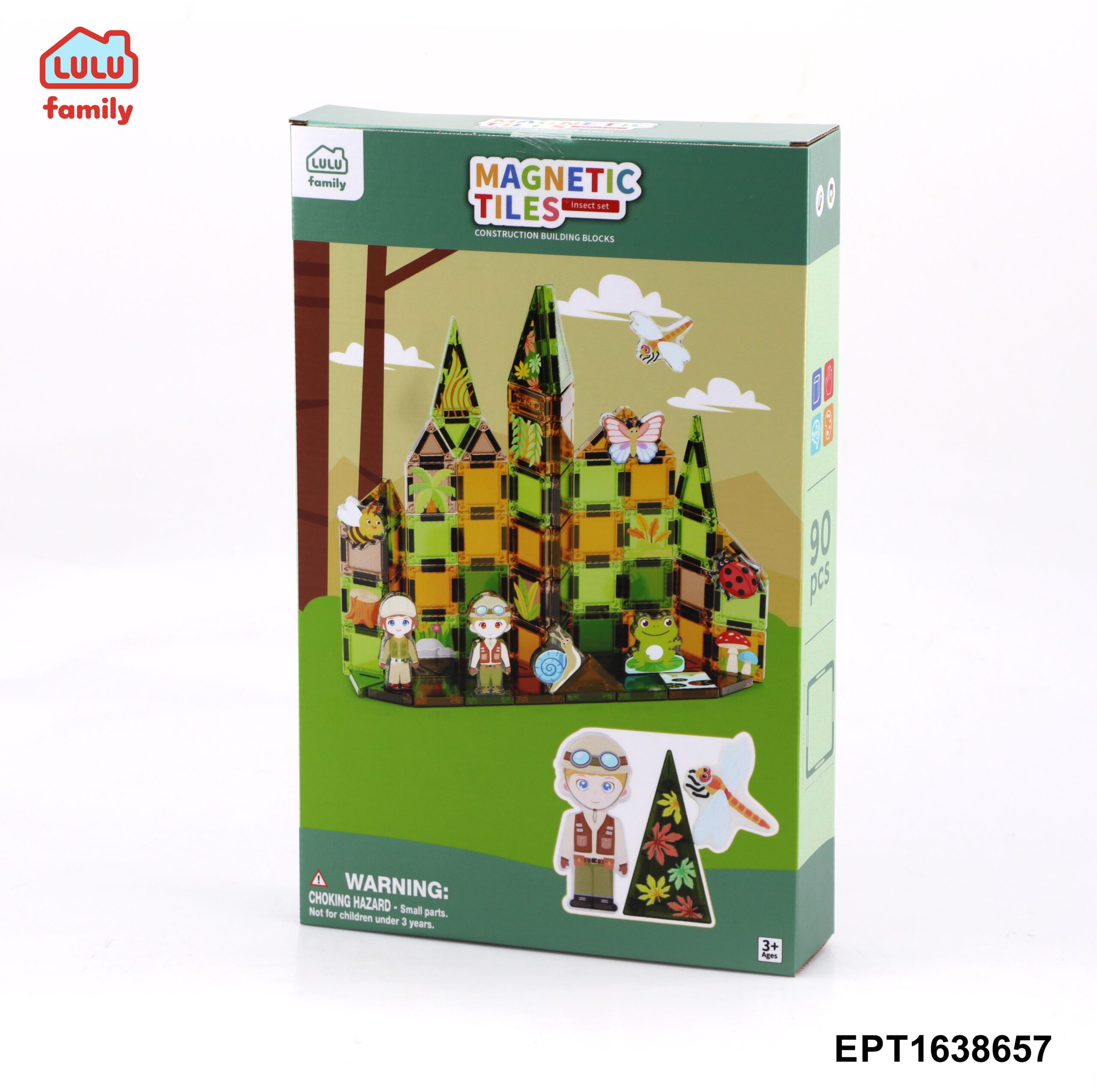 2026 Quantidade mínima de chegada nova 1 Dropshipping Wholesale Creative Kids Educational Construction Blocks Magnetic Tiles Set - Imagem 3