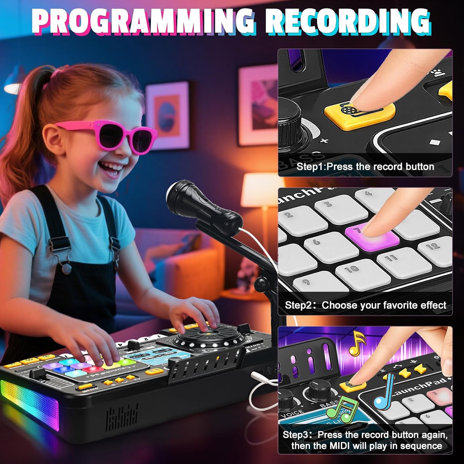Wholesale Kids DJ Mixing Table Toy - Image 5