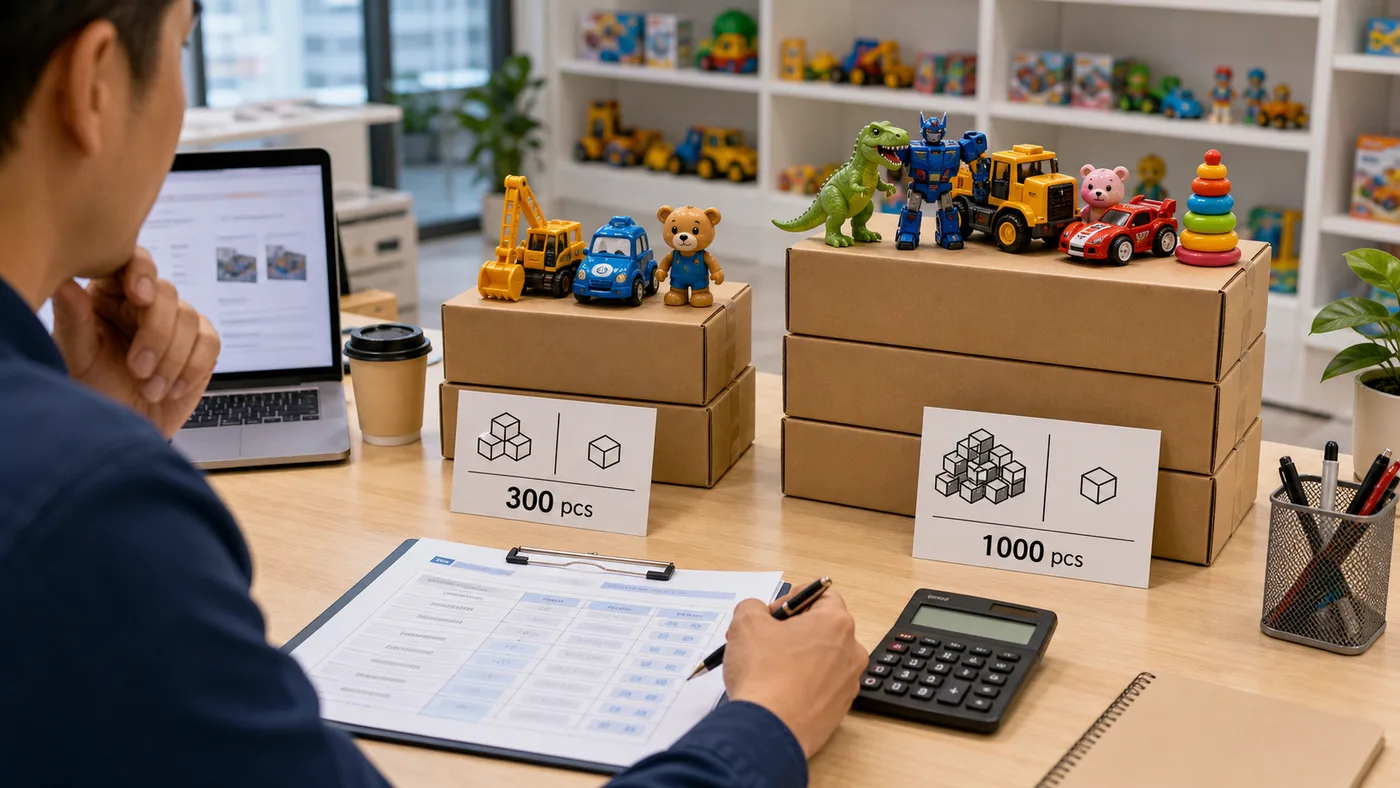 MOQ negotiation for toy wholesale orders from China
