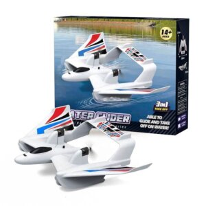 Wholesale 2.4GHz 2CH EPP foam 3 in 1 RC airplane for water surfing land gliding and stunt flying