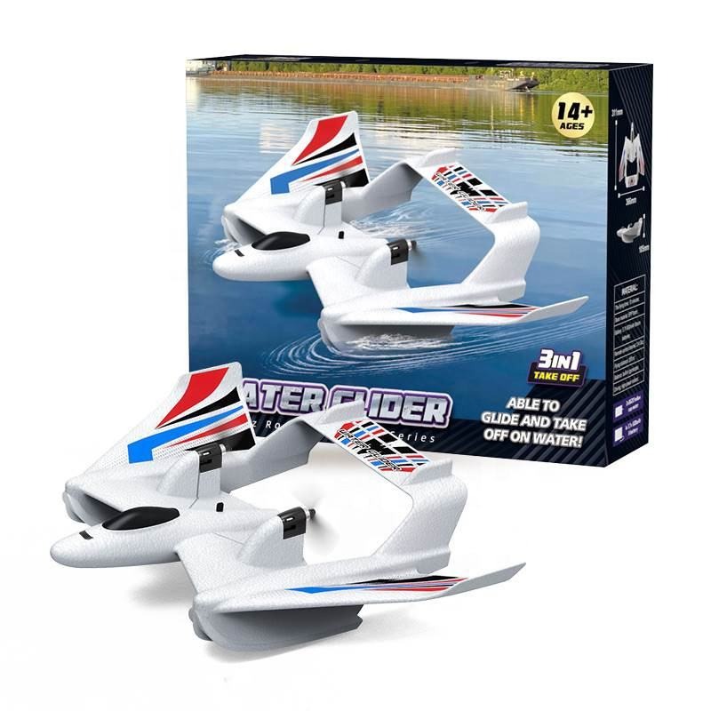 Wholesale 2.4GHz 2CH EPP foam 3 in 1 RC airplane for water surfing land gliding and stunt flying