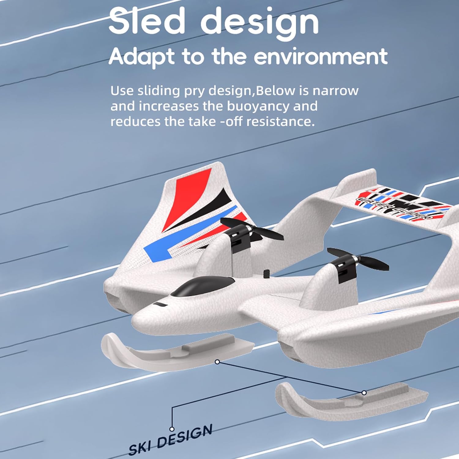 Wholesale 2.4GHz 2CH EPP Foam 3 in 1 RC Airplane for Water Land and Air - Image 4
