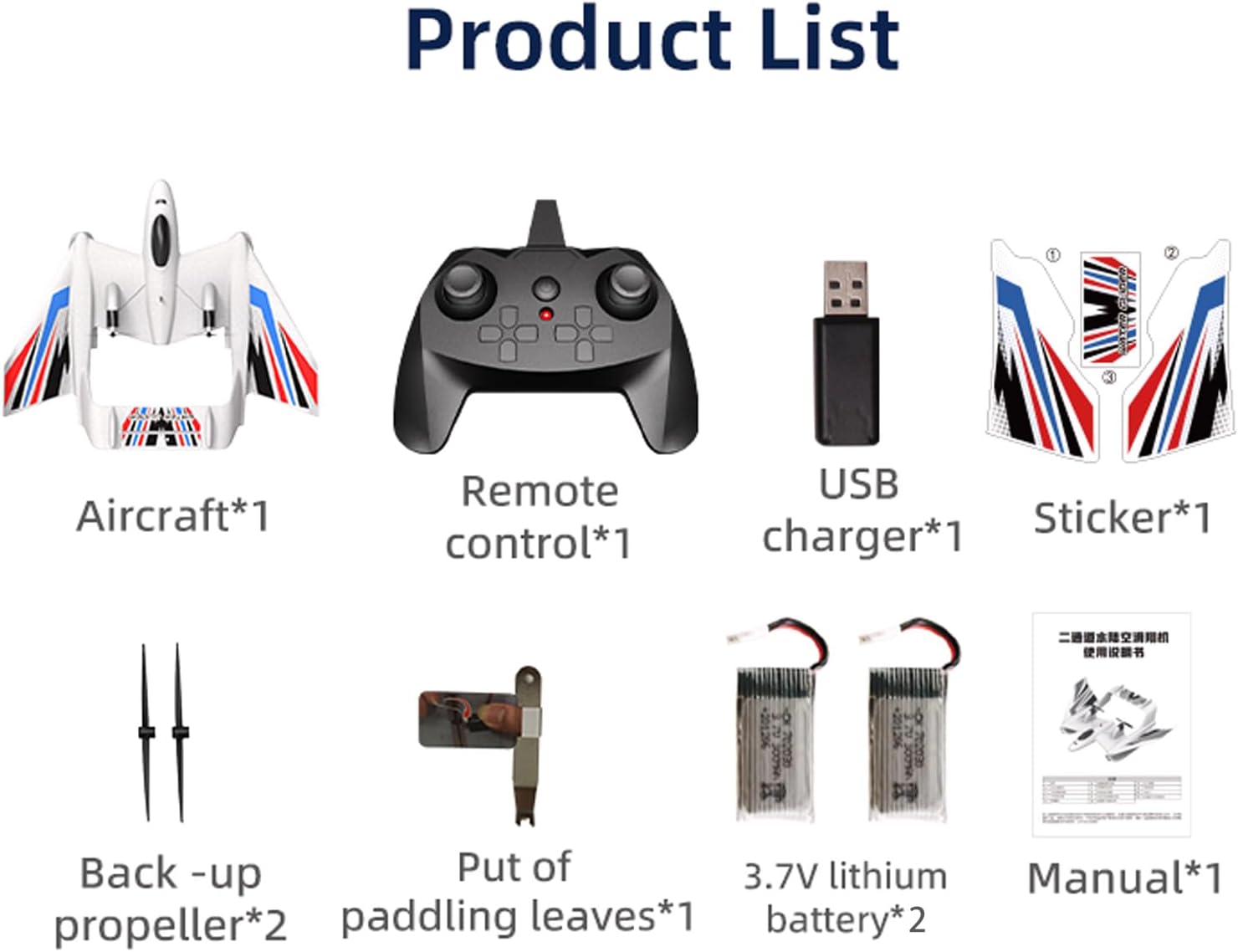 Wholesale 2.4GHz 2CH EPP Foam 3 in 1 RC Airplane for Water Land and Air - Image 3